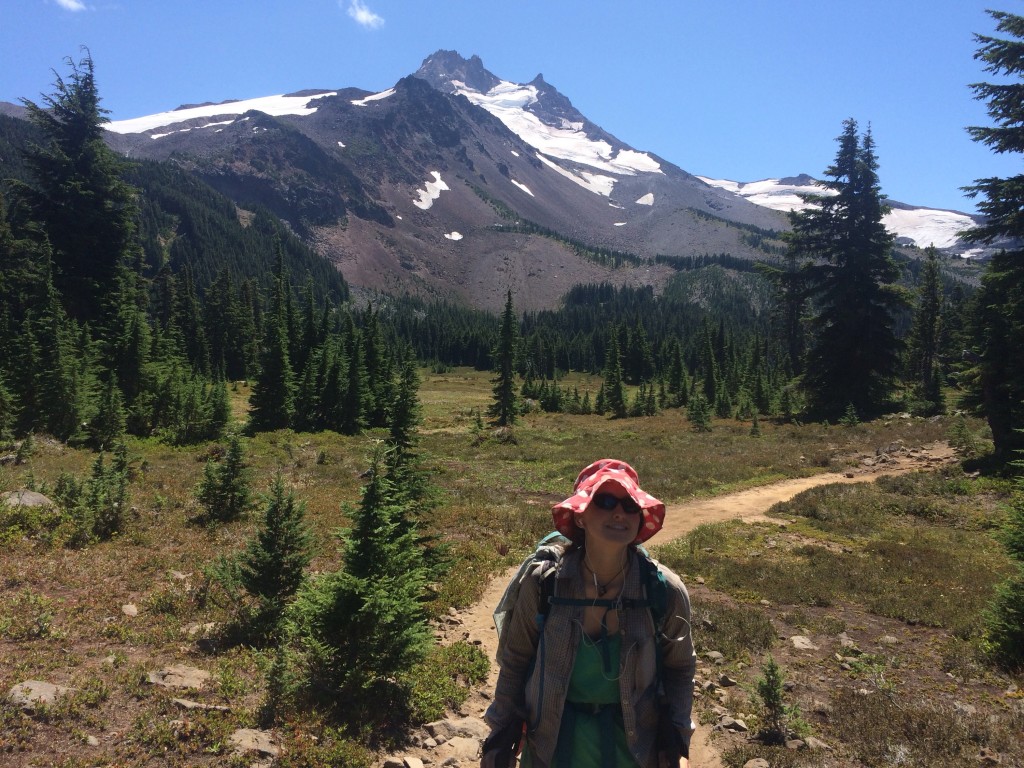 Alpine meadows, the mountain and me.