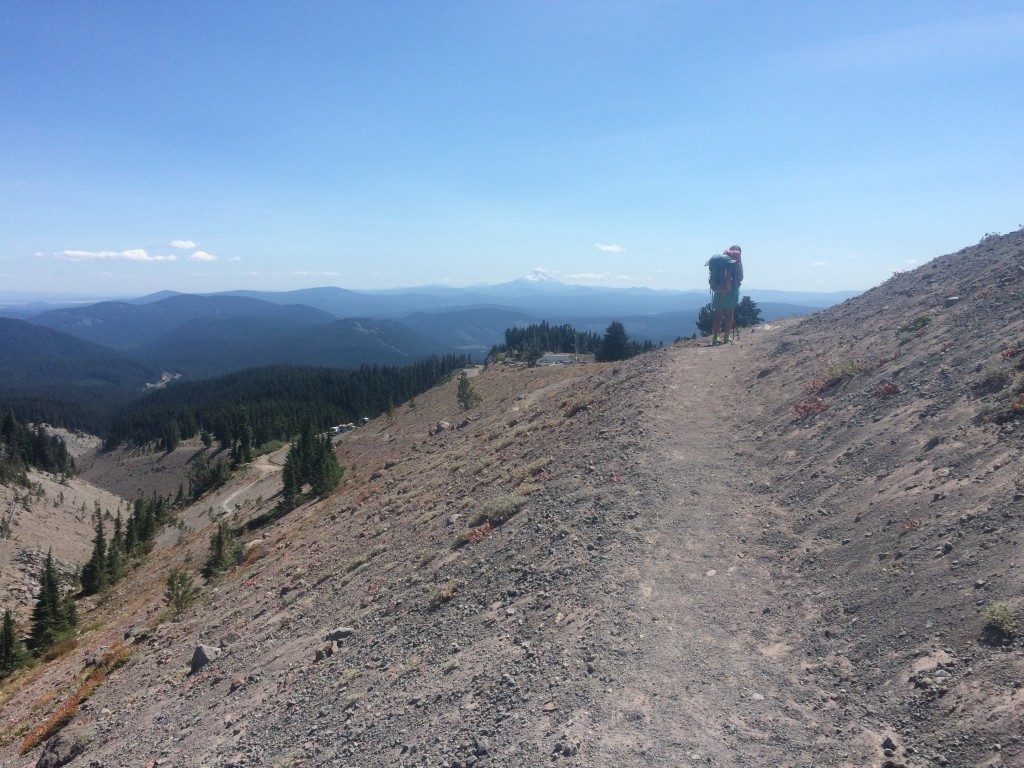 On the way up Mt. Hood. 