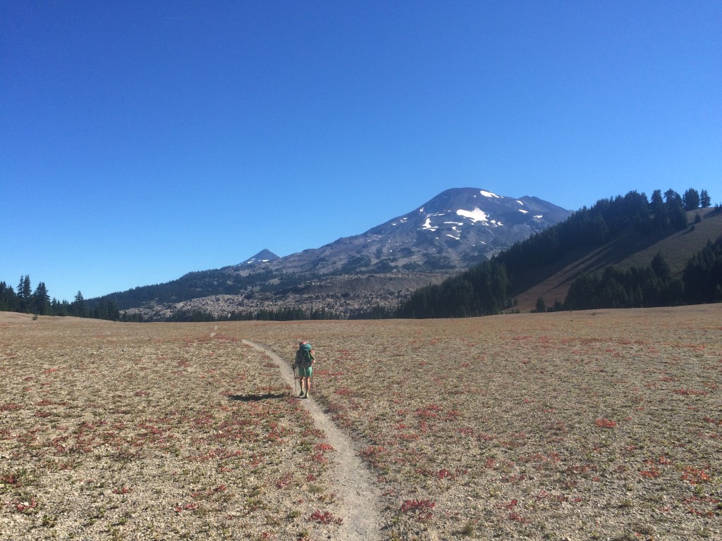 Here's how we started the day: flat, on dirt.