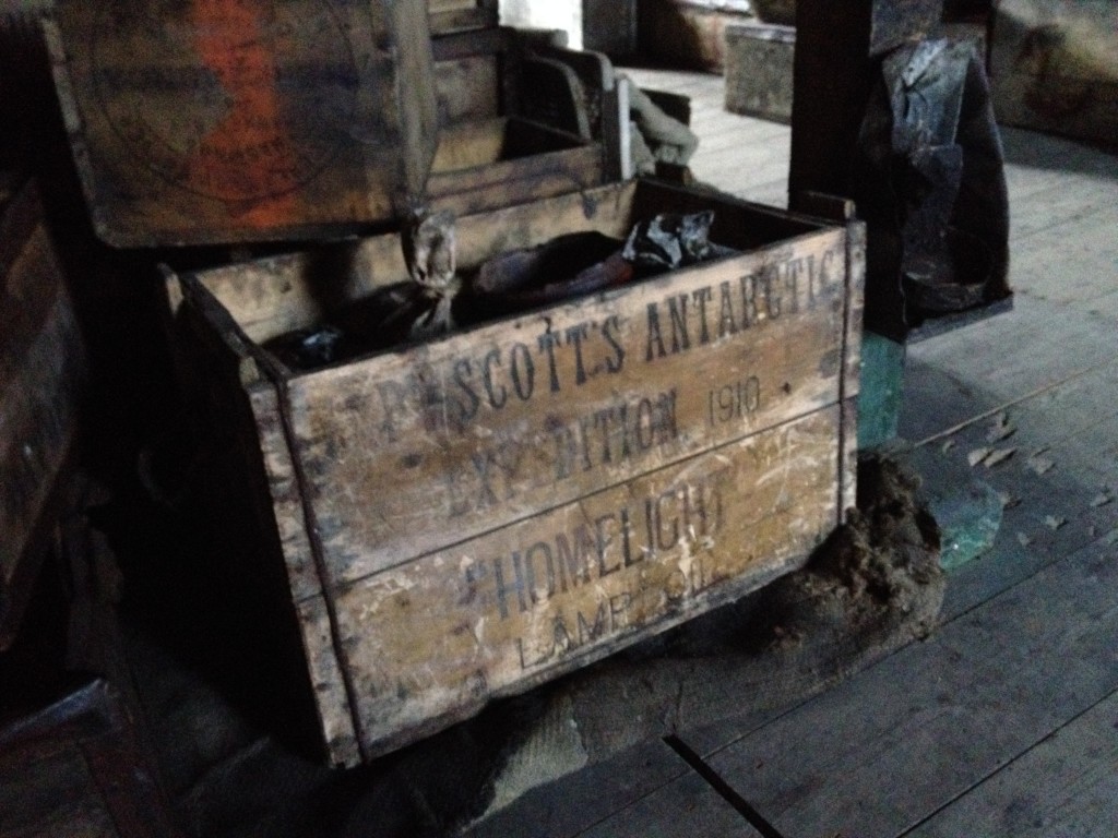 This supply box was from Scott's expedition from 1910.