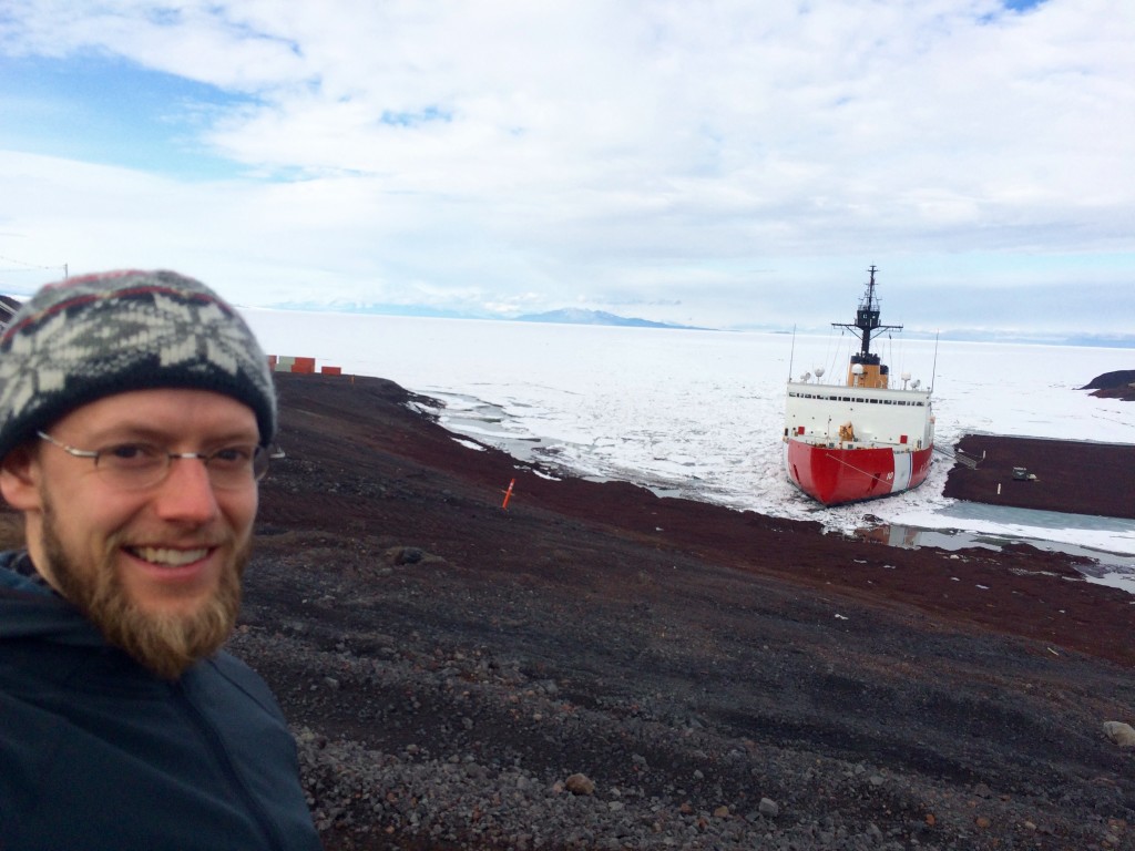 Richard and the ice cutter.