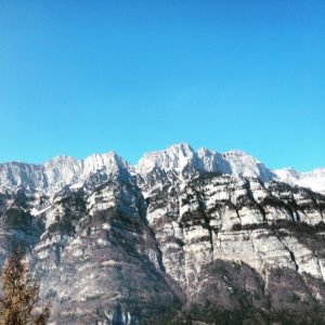 The view from the car driving from Munich to Liechtenstein. 