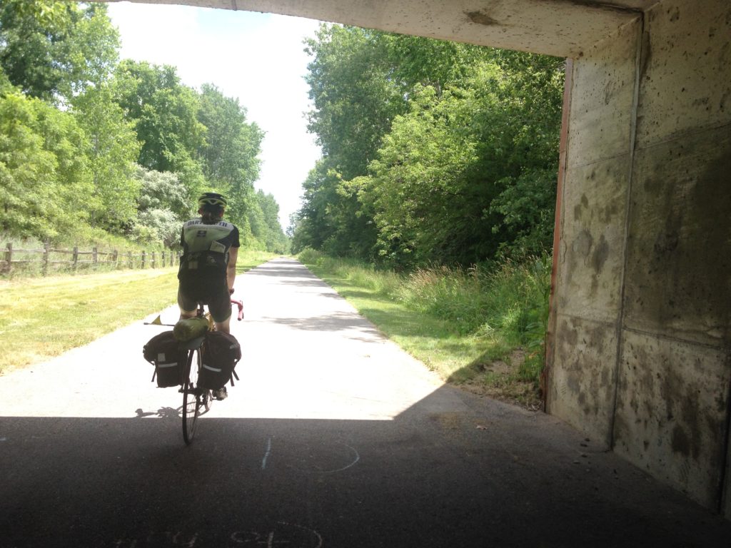 Tunnel on the rail trail.