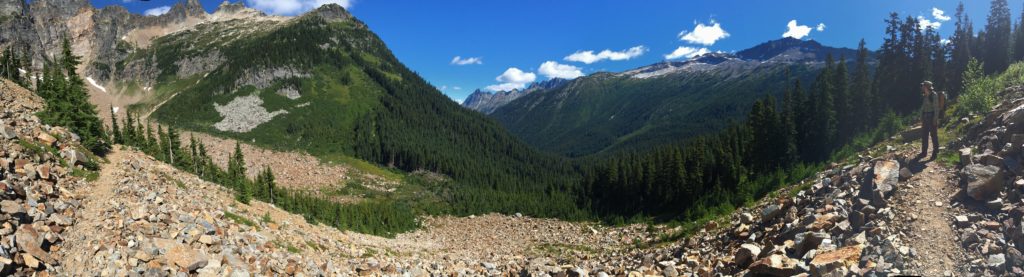 Just north of Suiattle Pass above the South Fork Agnes Creek.