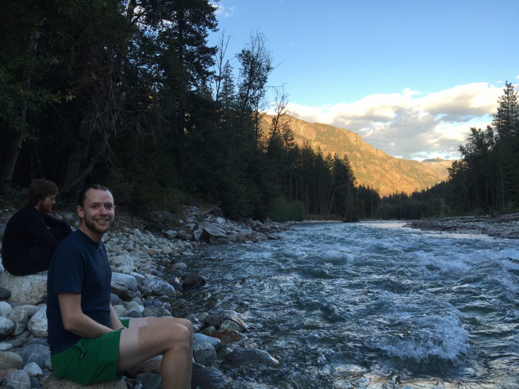 Richard along the Stehekin River.