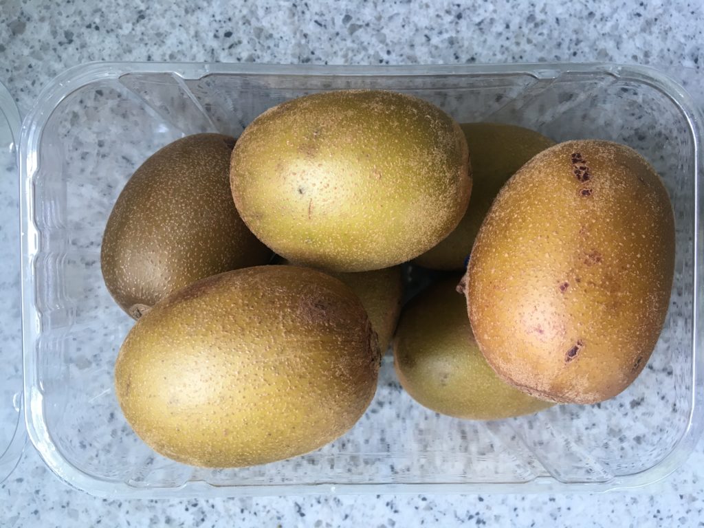 A day's worth of golden kiwis.